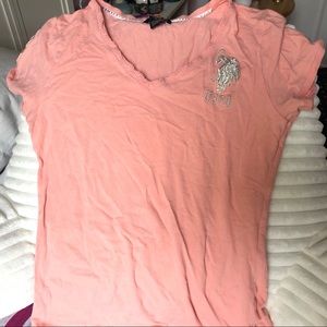 Baby Peach Pink Polo ASSN Tee